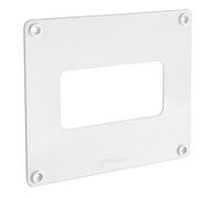 La ventilation cf1916126b Cache-trou Blanc en ABS pour tubes rectangulaires, 150 x 70 - 120 x 60 mm