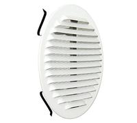 La ventilation gabtu160r-y Grille ronde universelle avec ressorts, aluminium blanc