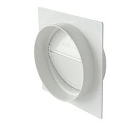 La ventilation pmv125b Plaque pour passages à mur Tube rond avec valve de non-retour Air, diamètre 125 mm