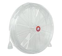La Ventilazione AE200-Y AE200 Aérateur thermique pour fenêtre funicelles d'ouverture et de fermeture d'air, diamètre 210 mm, transparent simili verre, 21 x 21 x 5 cm