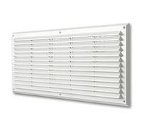 La Ventilazione AR5023B Grille de Ventilation en Plastique rectangulaire à superposer, Blanc, 500x227 mm