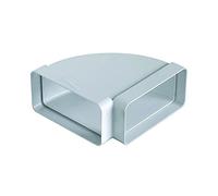La Ventilazione CCO126B Courbe horizontale en ABS pour tube rectangulaire, 120 x 60 mm