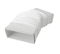 La Ventilazione CGF229B Joint Flexible 220 x 90 mm pour Tubes rectangulaires avec raccords F/F, Blanc, 220x90 mm