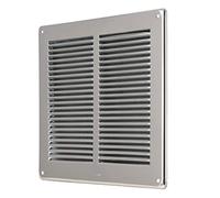 La Ventilazione GIN24 Grille d'aération carrée en acier inoxydable 430 de Surrapre Dimensions 240 x 240 mm