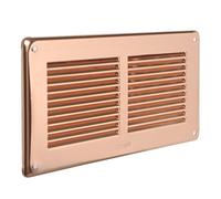 La Ventilazione GRA20R Grille de Ventilation rectangulaire à superposer, Cuivre, 240x140 mm