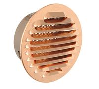 La Ventilazione GTRP100R Grille de Ventilation Ronde à encastrer, Cuivre, ø 125 mm