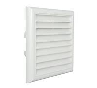 La Ventilazione GU1818B-Y Grille à superposer en ABS, Blanc, 180x180 mm