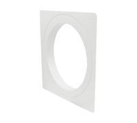 La Ventilazione PM150B Placca Bianca per passaggio a Muro ø 150 mm Senza imbocco Plaque pour Passage Mural, Blanc