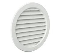 La Ventilazione T16DRB Grille ronde en plastique à encastrer, blanc, Ø 190 mm