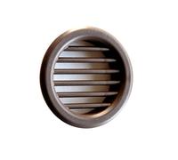 La Ventilazione T3M Grille ronde en plastique à encastrer, marron, diamètre extérieur 40 mm