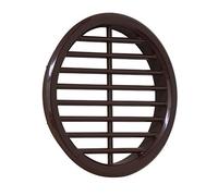 La Ventilazione T6M Grille de ventilation ronde en ABS marron à encastrer. Diamètre 68 mm