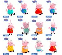 La véritable famille adorable de Peppa Pig se compose de quatre membres : le jeune George Peppa, ses parents, ses grands-parents (19-46 cm) Poupées Peppa Pig Style9,Poupées Peppa Pig Style8,Poupées Pe