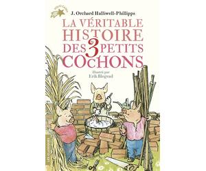 La véritable histoire des trois petits cochons - Erik Blegvad - Gallimard jeunesse - Poche - Roman cadet