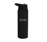 La vérité libère un chrétien minimaliste Stainless Steel Insulated Water Bottle