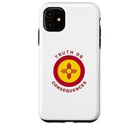 La vérité ou Les conséquences | Drapeau NM du Nouveau-Mexique | Zia Souvenir Coque pour iPhone 11
