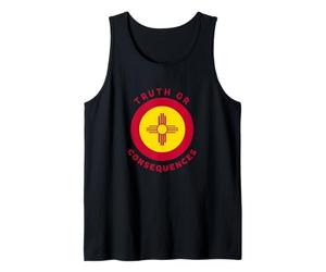 La vérité ou Les conséquences | Drapeau NM du Nouveau-Mexique | Zia Souvenir Débardeur