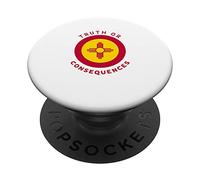 La vérité ou Les conséquences | Drapeau NM du Nouveau-Mexique | Zia Souvenir PopSockets PopGrip Adhésif