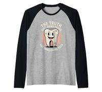 La vérité Pique Avaler des Dents Humour Noir Manche Raglan