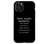 La vérité sépare toujours la lumière des ténèbres (Hébreux 4:12) Coque pour iPhone 11 Pro