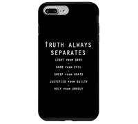 La vérité sépare toujours la lumière des ténèbres (Hébreux 4:12) Coque pour iPhone 7 Plus/8 Plus
