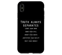 La vérité sépare toujours la lumière des ténèbres (Hébreux 4:12) Coque pour iPhone XS Max