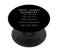 La vérité sépare toujours la lumière des ténèbres (Hébreux 4:12) PopSockets PopGrip Adhésif
