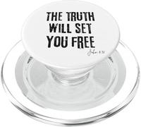 La vérité Vous libérera Jean 8:32 Bible, liberté et Foi PopSockets PopGrip pour MagSafe