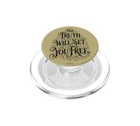 La vérité Vous rendra Libre | Jean 8:32 Foi biblique PopSockets PopGrip pour MagSafe