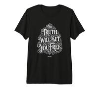 La vérité Vous rendra Libre | Jean 8:32 Foi biblique T-Shirt Haut de Gamme