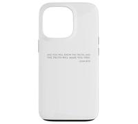 La vérité Vous rendra Libre - Jean 8:32 - Verse biblique Coque pour iPhone 13 Pro