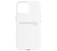 La vérité Vous rendra Libre - Jean 8:32 - Verse biblique Coque pour iPhone 15
