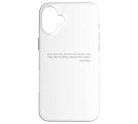 La vérité Vous rendra Libre - Jean 8:32 - Verse biblique Coque pour iPhone 16 Plus