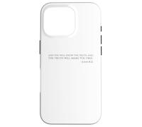 La vérité Vous rendra Libre - Jean 8:32 - Verse biblique Coque pour iPhone 16 Pro