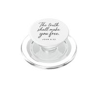 La vérité Vous rendra Libres (Jean 8:32) La Foi, Les Écritures, la Bible PopSockets PopGrip pour MagSafe