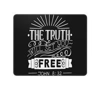 La Vérité Vous Rendra Libres (Jean 8:32) Mouse Pad Douce Tapis Souris Durable Tapis De Souris pour Travail Pc Maison 25X30Cm