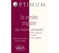 La version anglaise : lire, traduire, commenter