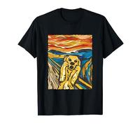 La version humoristique du Golden Retriever sur le cri de Munch T-Shirt