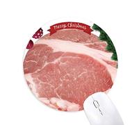 la viande crue la texture de porc tapis de souris en caoutchouc de sapin de noël