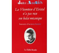 La Vicomtesse d'Eristal n'a pas reçu son balai mécanique : souvenirs d'un jeune homme