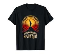 La Victoire Appartient à Ceux Qui ne quittent jamais la Motivation T-Shirt