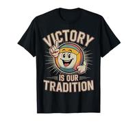 La Victoire est Notre Tradition Joueur de Volley-Ball Style T-Shirt