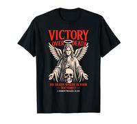 La Victoire sur la Mort Verset biblique chrétien Angel 1 Cor 15:55 T-Shirt