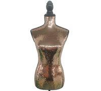 La Vida en Led Mannequin Femme Imprimé Buste avec Pied (Or)