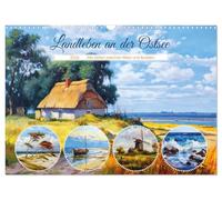 La vie à la campagne au bord de la mer Baltique - Les temps anciens entre mer et Bodden, Version française (Calendrier mural 2026 DIN A3 portrait), Calendrier CALVENDO mensuel