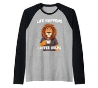 La Vie Arrive Le café Aide la Citation d'amante de Sieste Manche Raglan