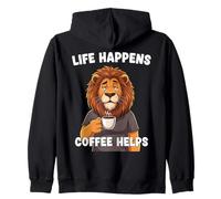 La Vie Arrive Le café Aide la Citation d'amante de Sieste Sweat à Capuche