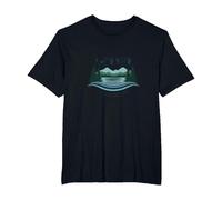 La Vie au lac est la Meilleure des Vies - Nature Lover's T-Shirt, Homme Grandes Tailles, Noir, 5X Tall