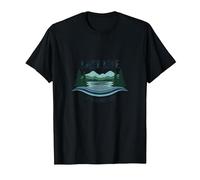 La Vie au lac est la Meilleure des Vies - Nature Lover's T-Shirt, Homme, Noir, 6XL