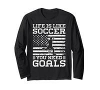 La Vie, C'est comme Le Football : Vous Avez Besoin de buts | Funny Soccer Manche Longue