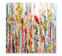 La vie comme un passage Poster de Sylvie Demers 100 x 100 cm Déco colorée Tableaux Décoration murale